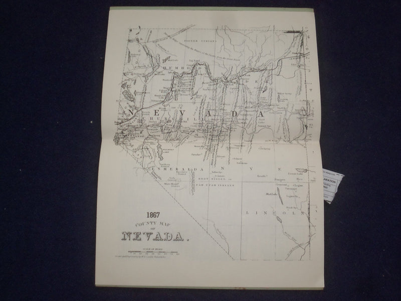 1970'S NEVADA TREASURE HUNTERS GHOST TOWN GUIDE SOFTCOVER BOOK - J 9604