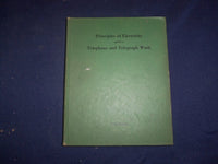 1941 PRINCIPLES OF ELECTRICITY - 1938 EDITION - HARDCOVER BOOK- KD 8164