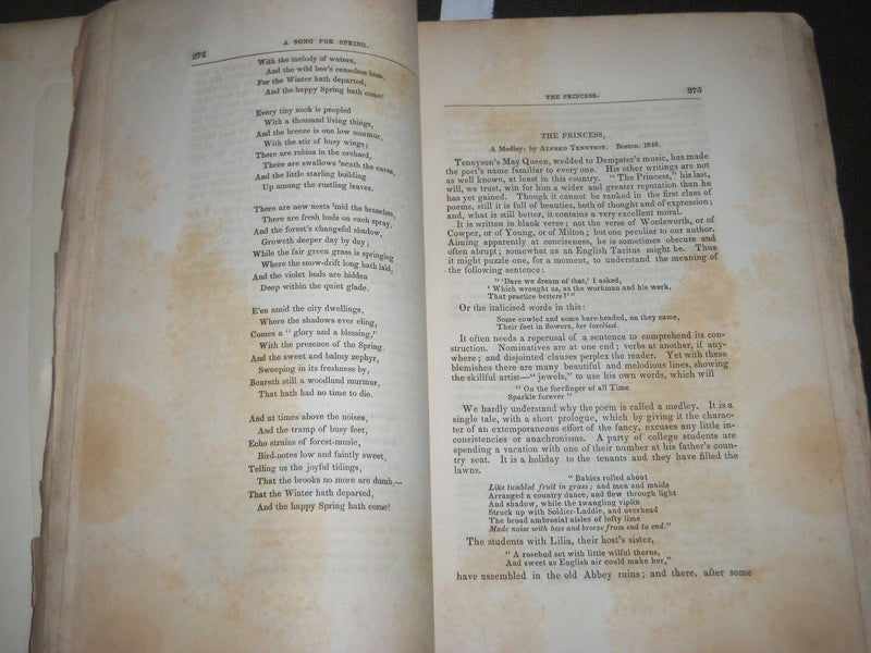 1848 THE AMERICAN LITERARY MAGAZINE VOLUME 2 NO. 5 - ALFRED TENNYSON - J 2788