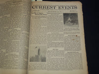 1930-1931 CURRENT EVENTS BOUND NEWSPAPER- BOBBY JONES- 28 ISSUES - NP 2151B