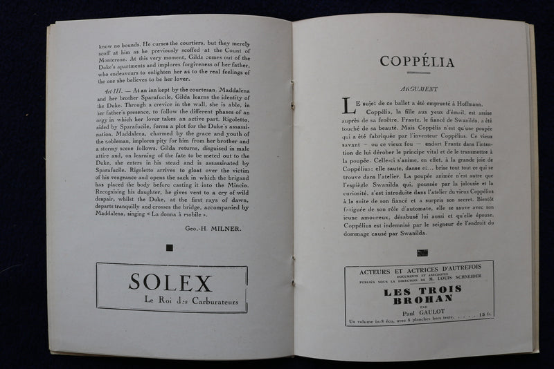 1930 ACADEMIE NATIONALE DE MUSIQUE ET DE DANSE-ENGLISH/FRENCH-SOFTCOVER - K 1526