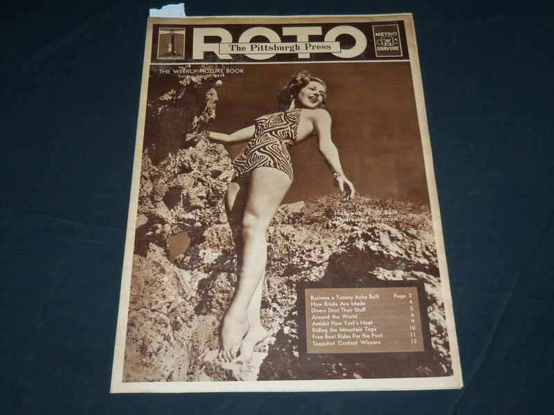 1938 JULY 23 THE PITTSBURGH PRESS SUNDAY ROTO SECTION - BETTY GRABLE - NP 4491