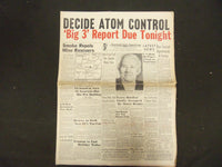 1945 DEC 27 NEW YORK JOURNAL AMERICAN - DECIDE ATOM CONTROL - NP 2304