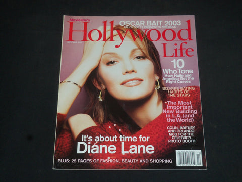 2003 OCTOBER HOLLYWOOD LIFE MAGAZINE - DIANE LANE COVER - SP 7387