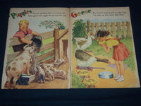 1945 FARM FRIENDS STORY BOOK - SOFTCOVER - NICE ILLUSTRATIONS - J 9268