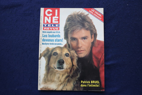 1987 FEB 19 CINE TELE REVUE MAGAZINE - PAT BRUEL-TIMOTHY DALTON COVER - E 23555