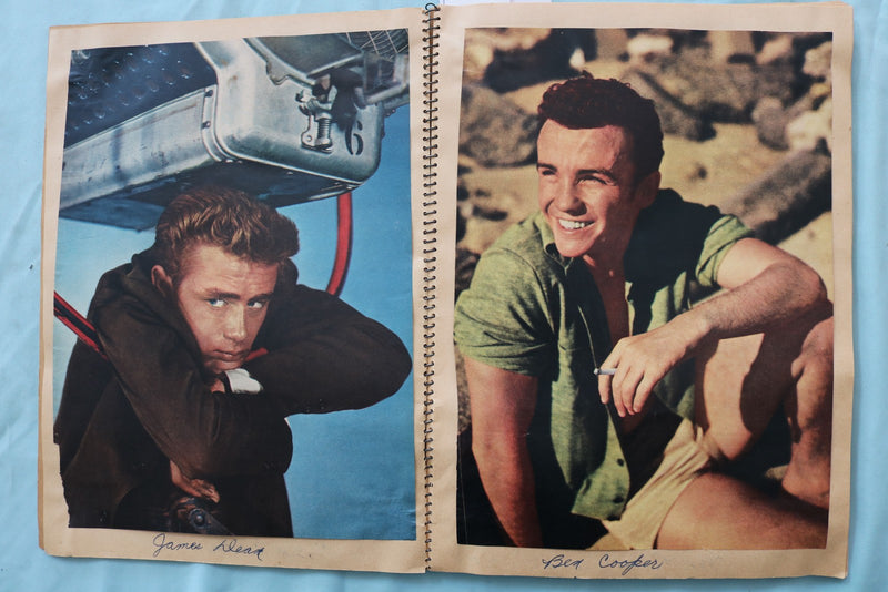 1950'S HOLLYWOOD ACTORS SCRAPBOOK - MARLON BRANDO-TONY CURTIS-ALAN LADD- E 26495