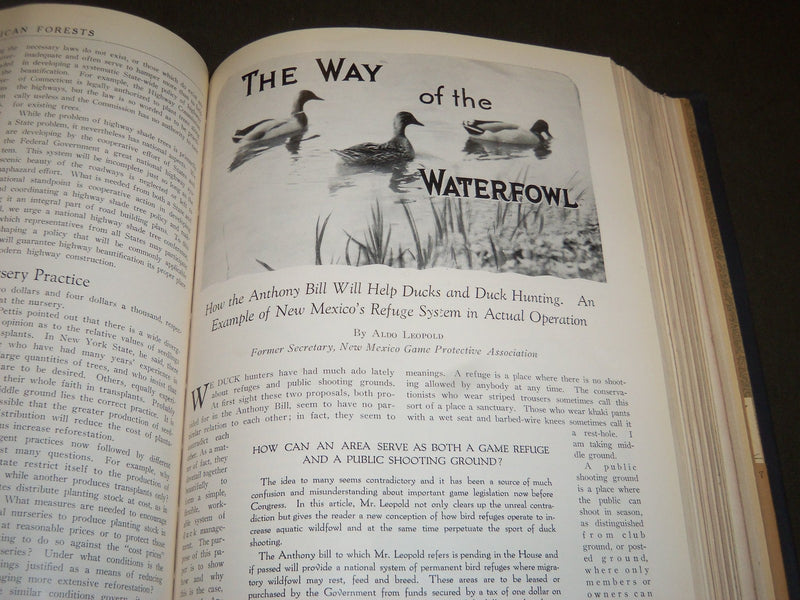 1926 JAN-DEC AMERICAN FORESTS & FOREST LIFE MAGAZINE BOUND VOLUME - R 408