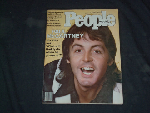 1976 JUNE 6 PEOPLE MAGAZINE - PAUL MCCARTNEY COVER - CW 1069