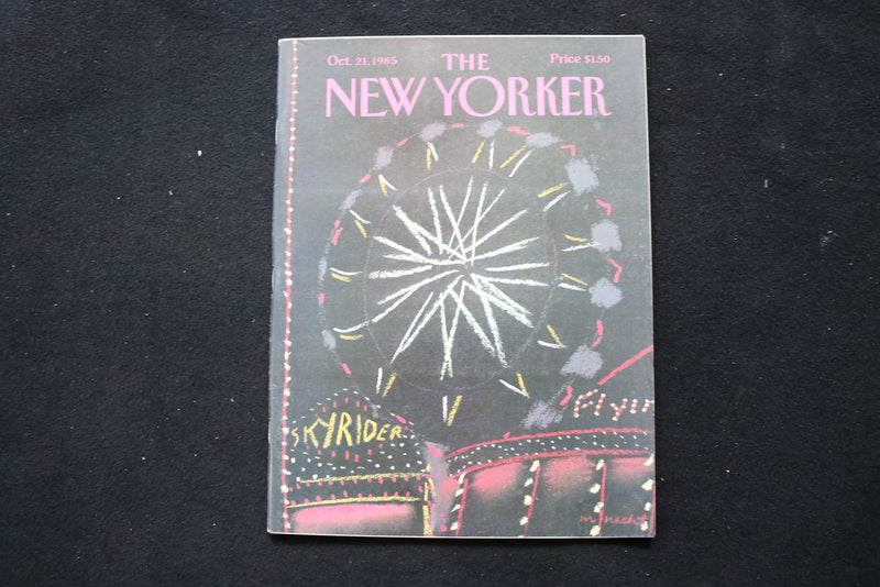 1985 OCTOBER 21 NEW YORKER MAGAZINE - GREAT ILLUSTRATED COVER - NY 3201