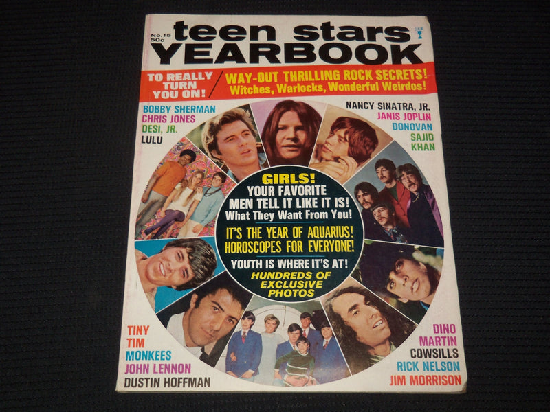 1969 NO. 15 TEEN STARS YEARBOOK MAGAZINE - BOBBY SHERMAN COVER - E 14614