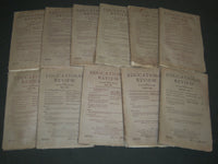 1904-1906 THE EDUCATIONAL REVIEW MAGAZINE LOT OF 10 - NICE ARTICLES - WR 854
