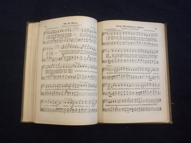 1914 SUNDAY SCHOOL MELODIES HARDCOVER BOOK BY I. MEREDITH & G. TULLAR - KD 8226