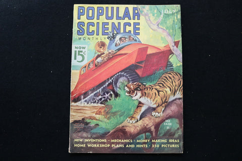 1937 JULY POPULAR SCIENCE MAGAZINE - SP 6258C