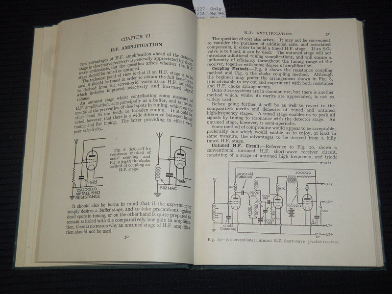 1942-1944 NEWNES SHORT-WAVE MANUALS BY F. J. CAMM - BOOK LOT OF 2 - KD 4065F
