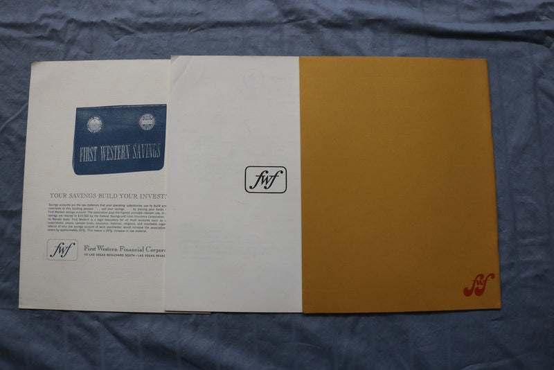 1965-1969 FIRST WESTERN FINANCIAL CORPORATION ANNUAL REPORTS - LOT OF 3 - K 3215