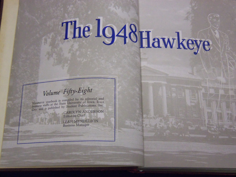 1948 HAWKEYE IOWA STATE UNIVERSITY ISU YEARBOOK VOLUME 58 - AMES IOWA - YB 508
