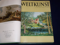 1973 WELTKUNST GERMAN ART MAGAZINE BOUND VOLUME NO. 43 - GREAT ADS - KD 1906