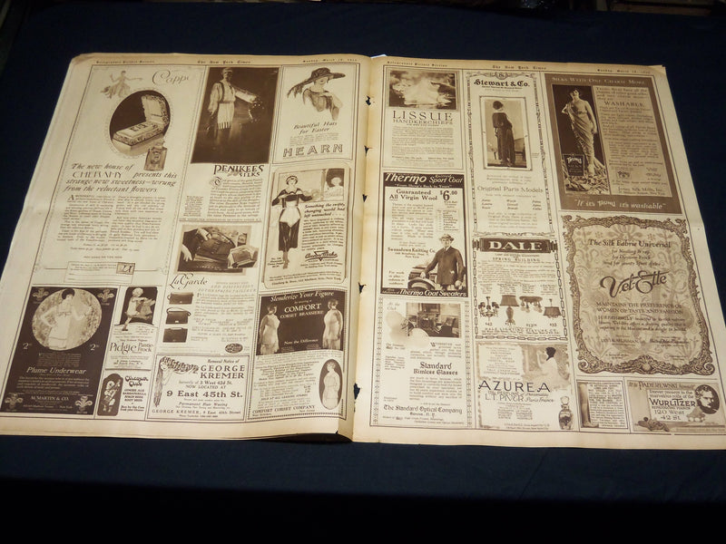 1922 MARCH 19 NEW YORK TIMES PICTURE SECTION NO. 4, 5 & 6 - NICE PHOTOS- NT 8850
