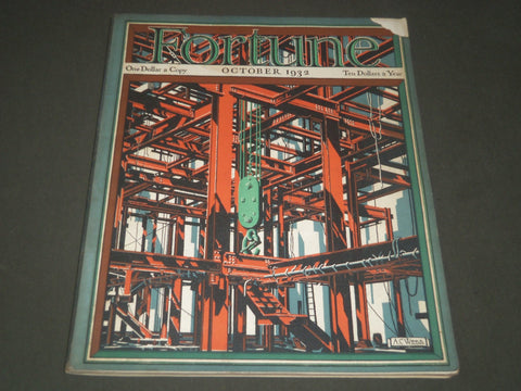 1932 OCTOBER FORTUNE MAGAZINE - GREAT COVER & ADS - F 33