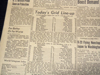 1945 OCTOBER 27 NEW YORK WORLD TELEGRAM - TRUMAN DEDICATES CARRIER - NP 4252N