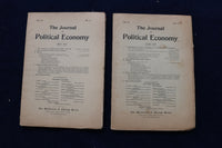 1909-1910 THE JOURNAL OF POLITICAL ECONOMY MAGAZINE - LOT OF 10 - O 3419