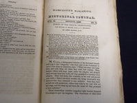 1826 MAY-OCT THE WORCESTER MAGAZINE & HISTORICAL JOURNAL VOLUME 2 - KD 5523G