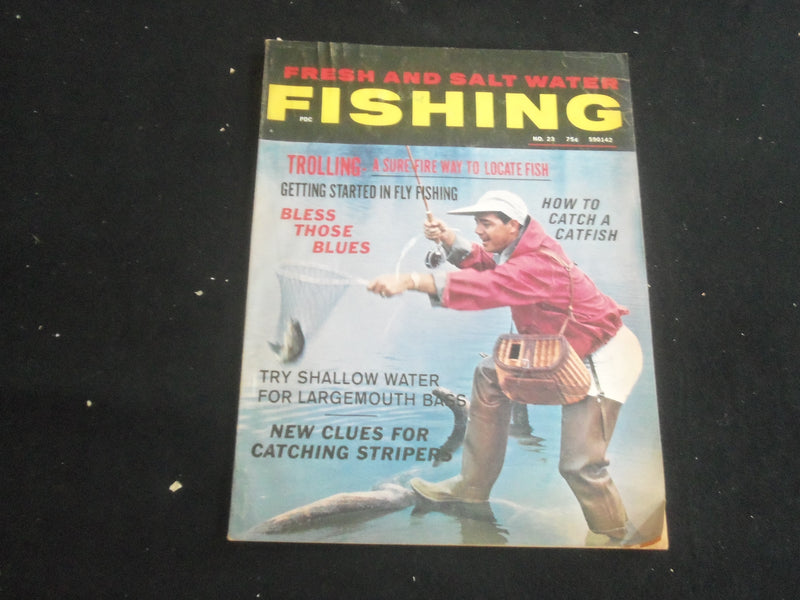 1971 FRESH AND SALT WTER FISHING MAGAZINE - TROLLING, TO LOCATE FISH - B 5529C