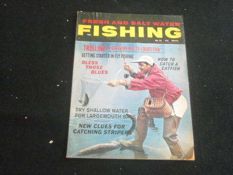 1971 FRESH AND SALT WTER FISHING MAGAZINE - TROLLING, TO LOCATE FISH - B 5529C