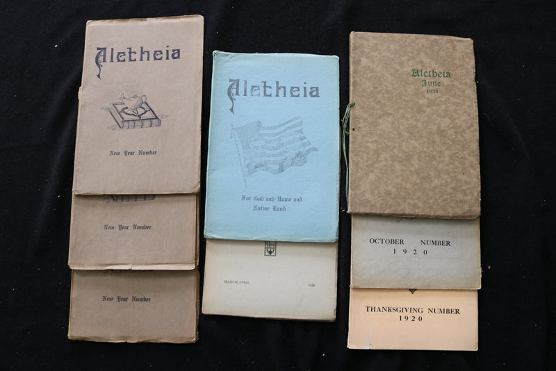 1914-1920 ALETHEIA - CENTRAL HOLINESS UNIVERSITY MAGAZINE - LOT OF 54 - O 3704