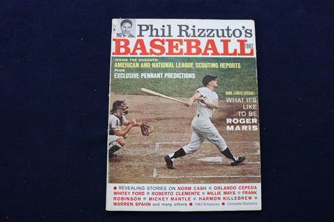 1962 PHIL RIZZUTO'S BASEBALL MAGAZINE - ROGER MARIS COVER - E 11906