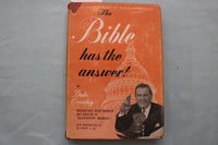 1948 THE BIBLE HAS THE ANSWER! HARDCOVER BOOK BY DALE CROWLEY - KD 9644