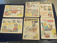 1930'S-1940 COLOR COMICS FULL PAGE ADS - LOT OF 68 - NP 5270