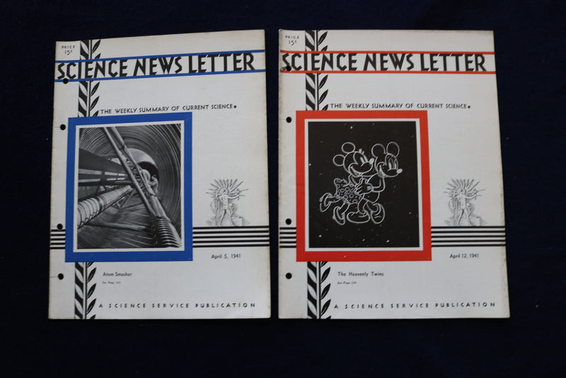 1941 SCIENCE NEWS LETTER - LOT OF 27 - O 3422