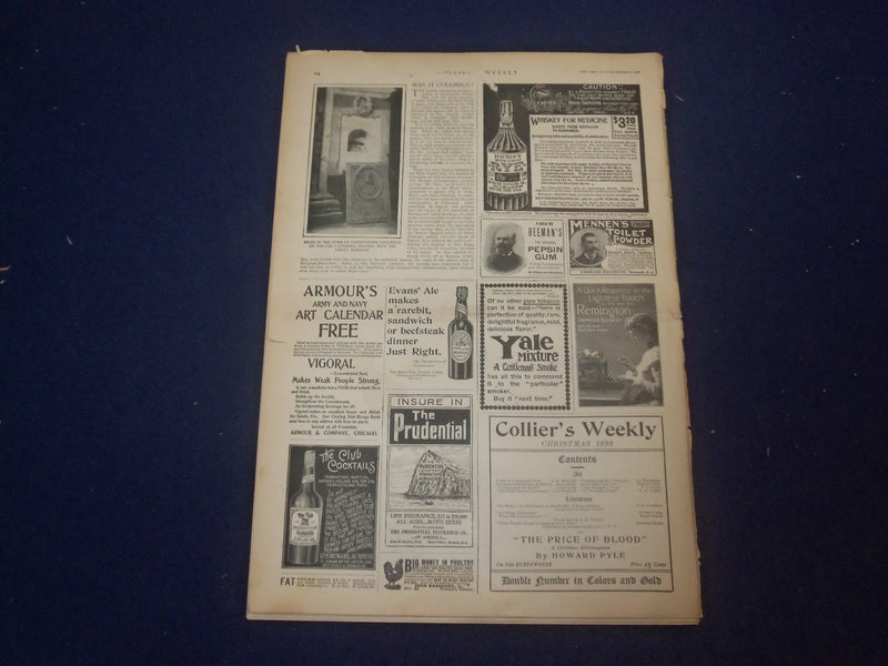 1898 DECEMBER 31 COLLIER'S MAGAZINE - PRESIDENT MCKINLEY IN THE SOUTH - ST 6653