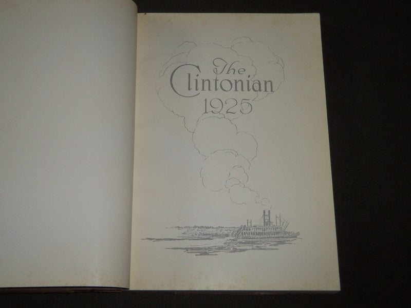 1925 THE CLINTONIAN CLINTON HIGH SCHOOL YEARBOOK - IOWA - PHOTOS - YB 1446