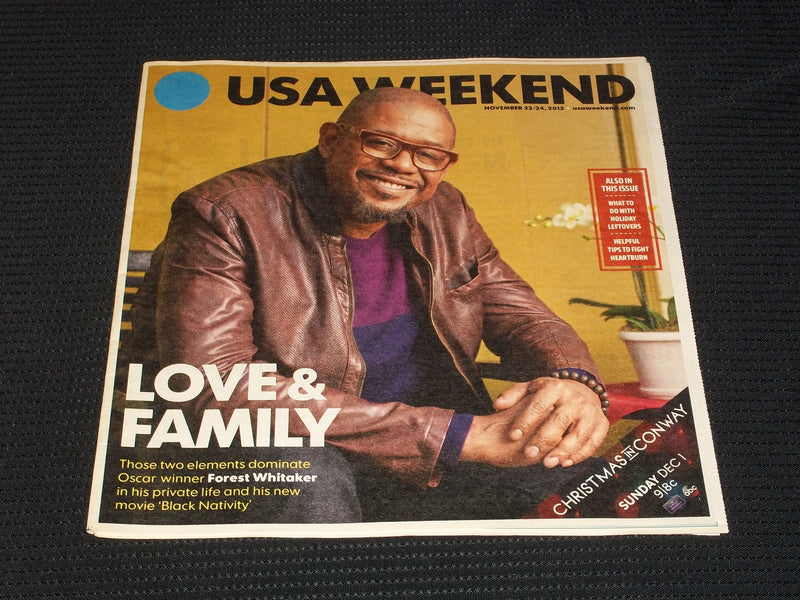 2013 NOVEMBER 22 USA WEEKEND MAGAZINE - FOREST WHITAKER COVER - E 4975