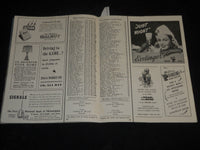 1946 OCTOBER 19 VIRGINIA VS. PENNSYLVANIA COLLEGE FOOTBALL PROGRAM - J 5761