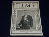 1926 AUGUST 2 TIME MAGAZINE - PIERRE-PAUL-HENRI-GASTON DOUMERGUE COVER - T 22