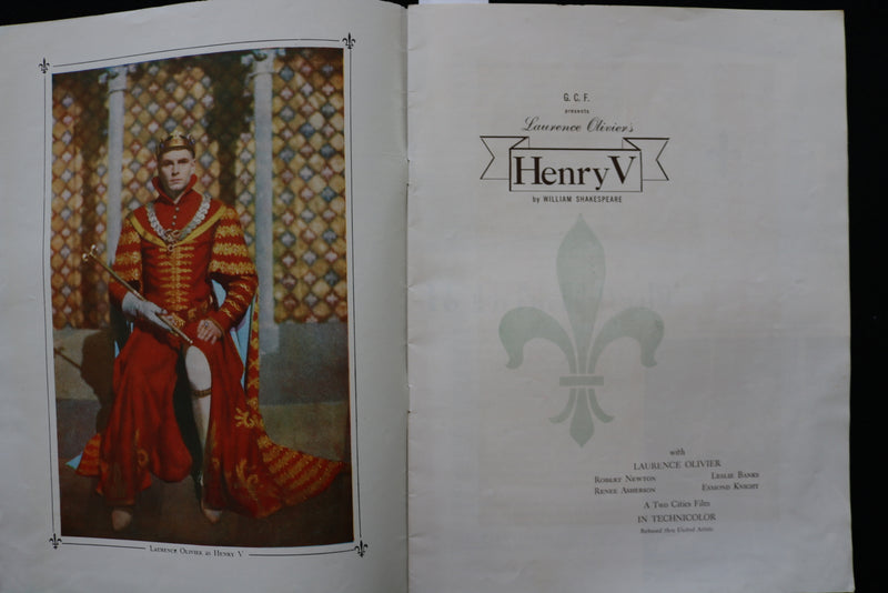 1940'S HENRY V STARRING LAURENCE OLIVIER PROGRAM - K 2285