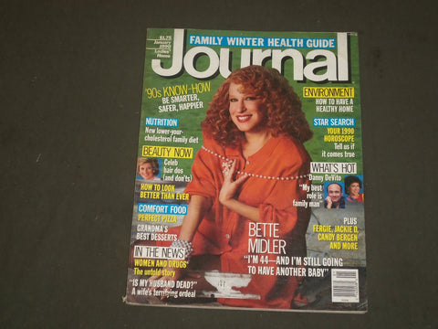 1990 JANUARY LADIES' HOME JOURNAL MAGAZINE - BETTE MIDLER - B 2245