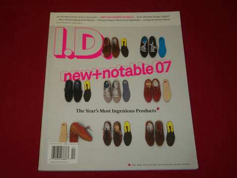 2007 NOVEMBER/DECEMBER I-D MAGAZINE - DESIGN - NEW & NOTABLE PRODUCTS - RC 528