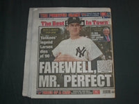 2020 JANUARY 2 NEW YORK POST NEWSPAPER - DON LARSEN DIED 1929-2020