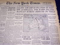 1942 MARCH 23 NEW YORK TIMES - BATAAN SCORNS DEMAND TO YIELD - NT 1209