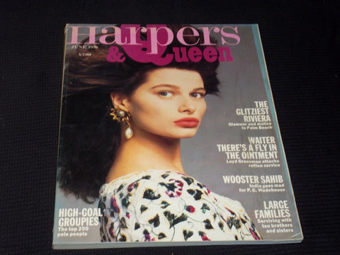 1988 JUNE HARPERS & QUEEN MAGAZINE - NICE FASHION FRONT COVER - E 5611