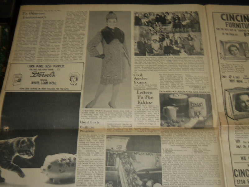 1963 OCTOBER 26 CINCINNATI HERALD NEWSPAPER - CINCY TO MARCH ON OCT 27 - NP 4394