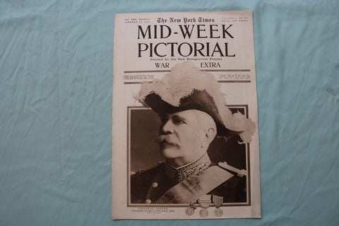 1915 JAN 21 NEW YORK TIMES MID-WEEK PICTORIAL WAR EXTRA-GENERAL JOFFRE - NP 9112