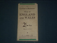 1900'S THE CYCLISTS & MOTORISTS MAP OF ENGLAND AND WALES - J 3936