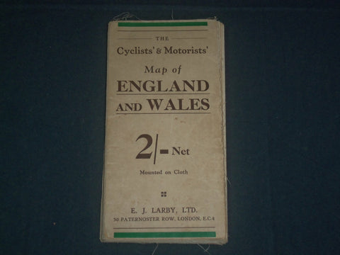 1900'S THE CYCLISTS & MOTORISTS MAP OF ENGLAND AND WALES - J 3936