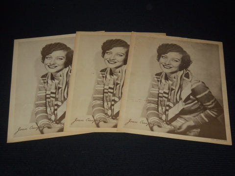 1920'S JOAN CRAWFORD PUBLICITY PHOTOS LOT OF 3 - 11x14 - #41